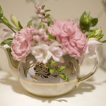 teapot with flowers