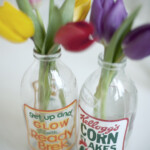 vintage milk bottles